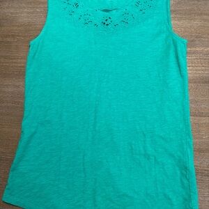 Talbots Green Sleeveless Top size XS